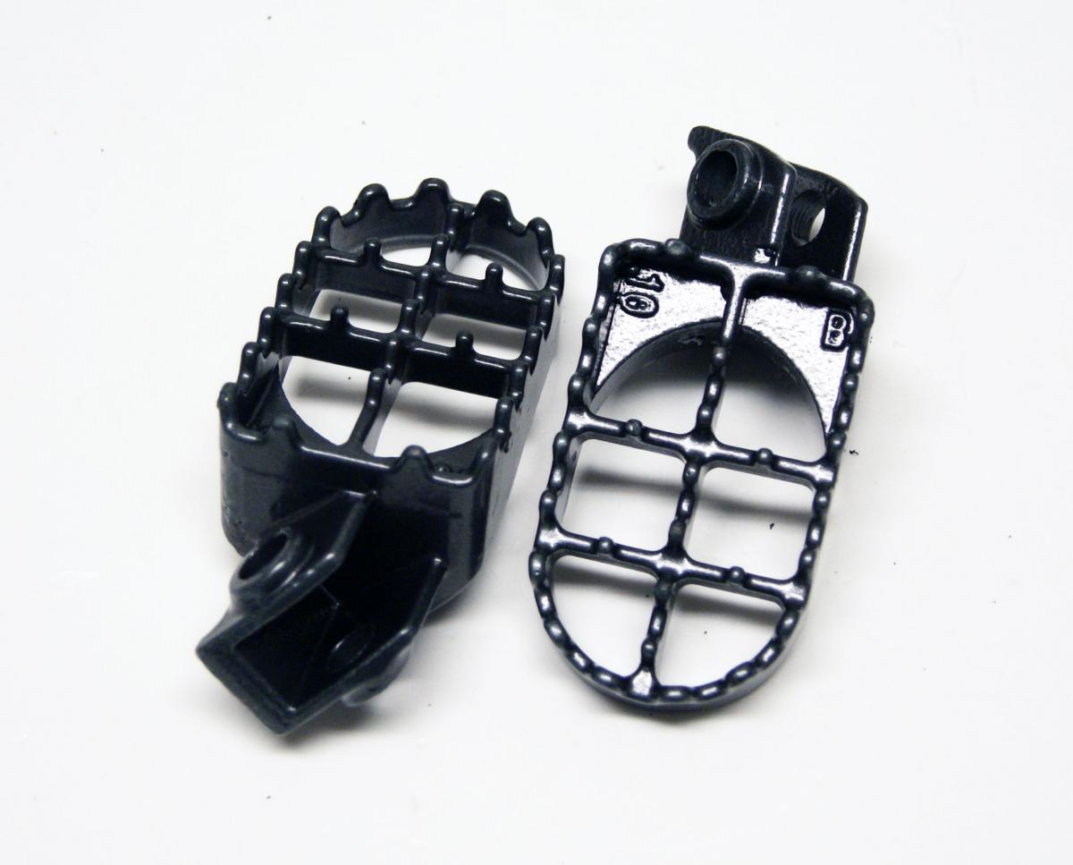 100971 - R78003041050 R78003040050 pair of Footrests (footpegs) Grapphite Black 390-570cc 2009-2012